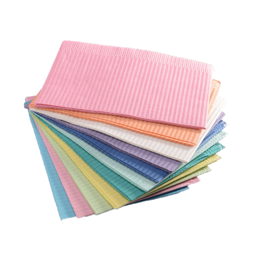 Medical Disposable Material Dental Scarf Colored Bib Dental Pad Towel