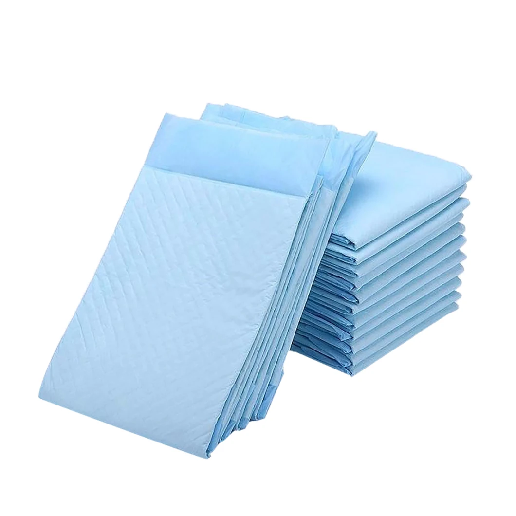 Cotton Heavy Underpads Hospital Underpads for Adult Disposable Blue Sheet