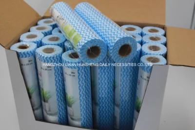 Китайская фабрика с возможностью горячей замены продаж Spunlace Бытовая ткань для чистки Нетканый материал